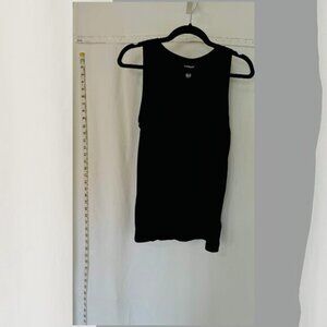 Express Womens Medium Stretch Scoop Neck Sleeveless Pullover Tank Top Black